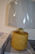 *Mustard & Pale Grey Table Lamp
