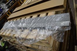 *Eight 35mm Faux Wood Venetian Blinds 965x865mm