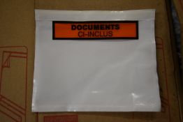 *Five Boxes of ~1000 Standard “Document Enclosed” Envelopes