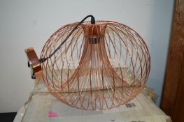 *Copper Effect Pendant Light