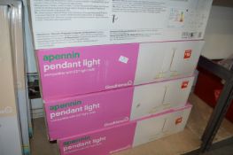 *Four White Pendant Lights