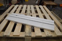 *Eight 35mm Faux Wood Venetian Blinds 700x1300mm