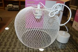 *White Pendant Light