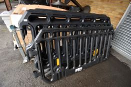 *Five Interlocking Black Plastic Barriers