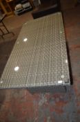 *Rattan Glass Topped Table 150x80cm