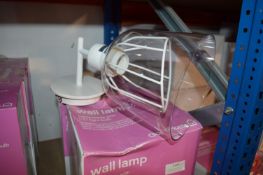 *Two White Wall Lamps