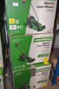 *Three Hawksmoor Electric Lawnmowers