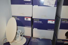 *Four White Table Lamps