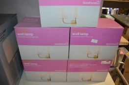 *Five Wall Lamps