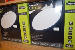 *Two Value Plus Flush Fit LED Ceiling and Wall Lights