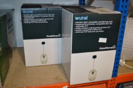 *Five Bamboo Effect pendant Lights