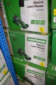 *Three Hawksmoor Electric Lawnmowers