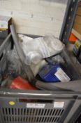 *Box Containing Red Adhesive Tape, Automask Face Seal, Face Mask Filters, and Other PPE, etc.