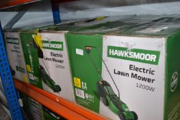 *Three Hawksmoor Electric Lawnmowers