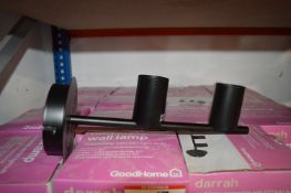 *Fifteen Black Wall Lamps