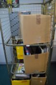 Seven Boxes of Assorted Books Including Art, History, etc. (cage not included)