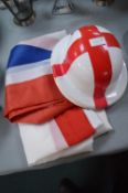 England Football Hats and Flags