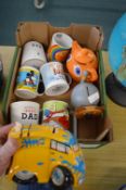 Moneyboxes and Novelty Mugs