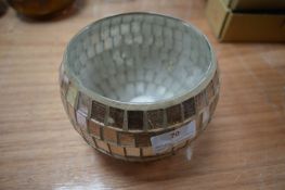 Mosaic Glass Tealight Holder
