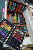 Three Cases of Artists Pencil Crayons