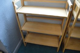 Folding Beech Bookshelf