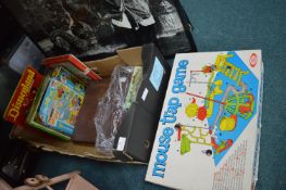 Vintage Children's Games Including Mouse Trap, plu