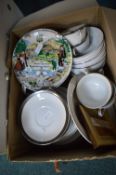 Four Boxes of Pottery and Decorative Items