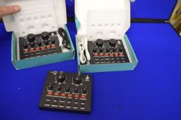 Three Live Sound Cards for Wired Condenser Microphone