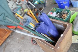 Garden Tools and Two Folding Camp Chairs