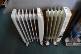 Two Oil Filled Electric Radiators