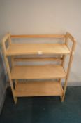 Folding Beech Bookshelf