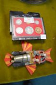 1980's Proof Coin set and a Corgi Chitty Chitty Bang Bang Car