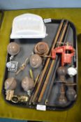 Vintage Items Including Door Furniture, Soap Dish,