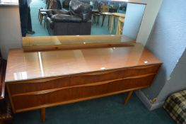 Retro Teak Mirror Backed Dressing Table by Austin