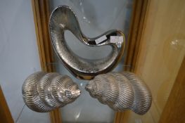 Two Shell Ornaments etc.