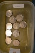 Ten Pictorial 50p Coins