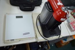 Nespresso Coffee Machine and Two Digital Scales
