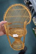 Wicker Doll Chair