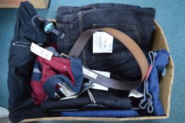 Assorted Gent's Clothing, Denim Jeans, etc.