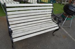 Aluminium and Wood Garden Bench
