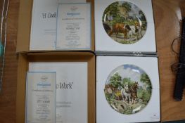 Two Wedgwood Boxed Wall Plates with Certificates