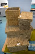 Basketweave Storage Boxes