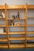 Solid Pine Six Tier Shelf Unit