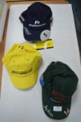 Three Motor Racing Caps