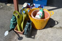 Garden Planters, Watering Cans, etc.