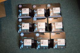 *Nine HP OfficeJet Printer Cartridges Tri Colour + Black