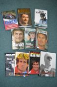 Ten Formula 1 Hardback Biography Books etc.