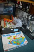 Vintage Games Including Mouse Trap plus an Athena Print