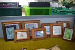 Pine Framed Animal Pictures