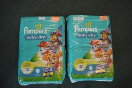 *Two Pampers Baby Dry Paw Patrol Nappies 3pks